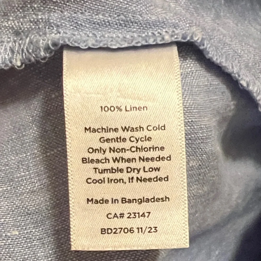 Talbots Light Blue Midi Dress with Button Detail - Picture 5 of 5